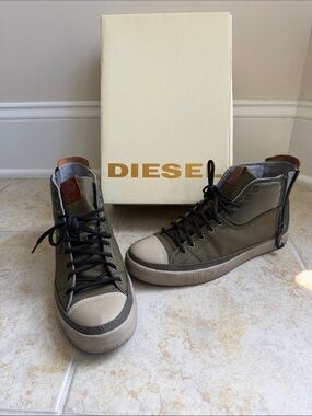 Diesel High-Top Canvas Sneakers